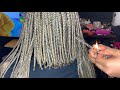 Ash Blonde Short Box Braids | Custom Blended Braiding Hair