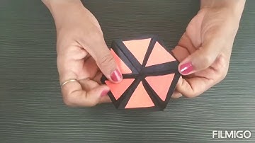 Flexible hexagon paper toy
