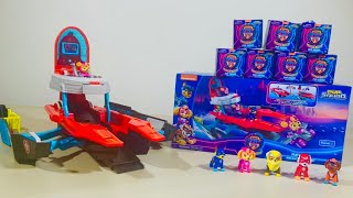 Live Paw Patrol The Mighty Movie Pup Squad Aircraft Carrier Hq Unboxing