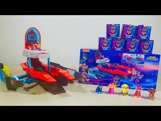 Live! Paw Patrol The Mighty Movie! Pup Squad Aircraft Carrier HQ UNBOXING!  
