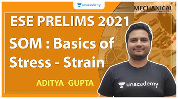 ESE 2021 Prelims | SOM : Basics of Stress - Strain | Mechanical | Aditya Gupta