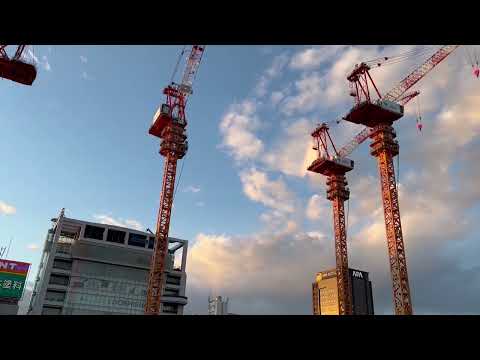 ４基目のタワークレーンが出現！30階161m「品川開発プロジェクト（第Ⅰ期）4街区」の様子 2022年12月25日撮影