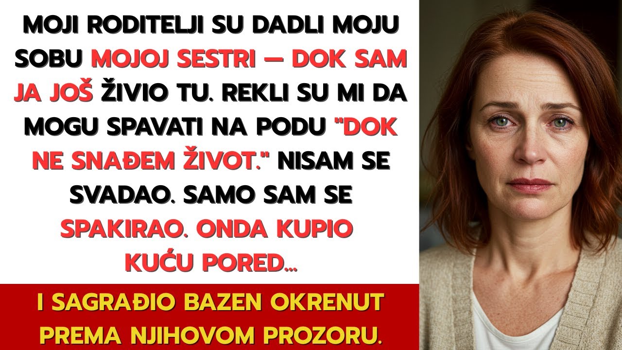 Rekli su mi da spavam na podu — pa sam tiho kupio kuću pored i sagradio bazen