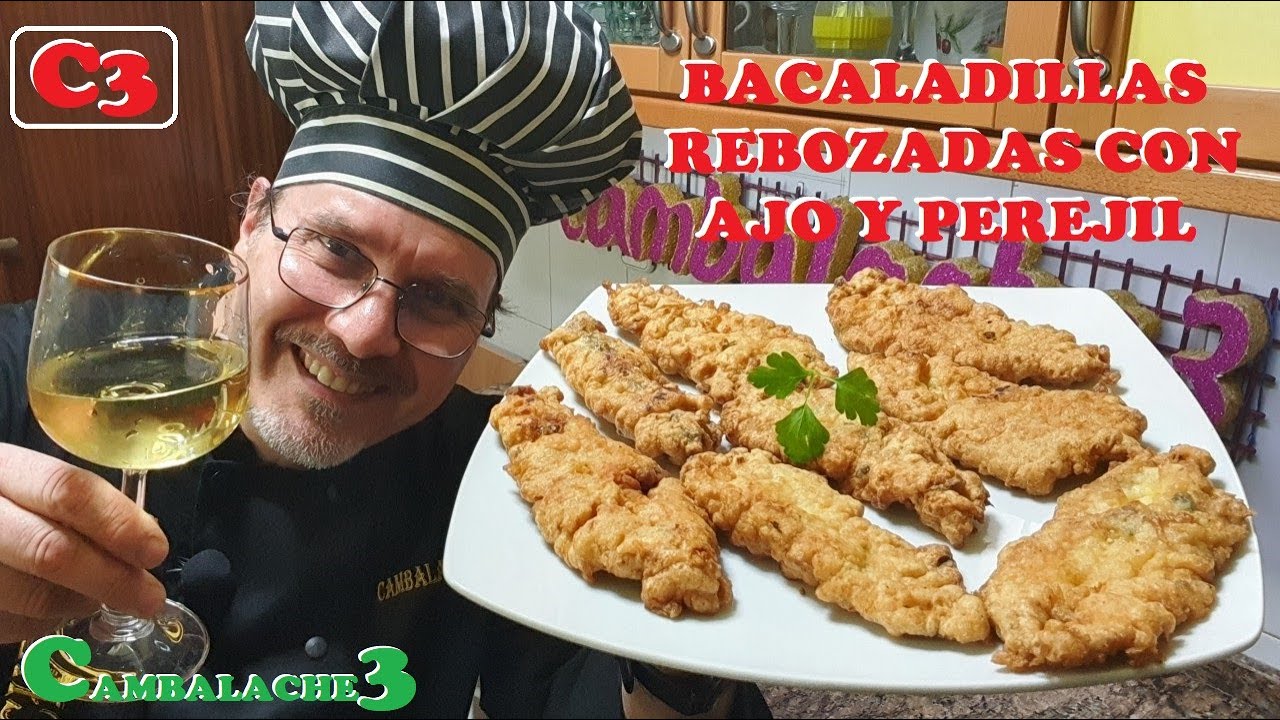 BACALADILLAS REBOZADAS CON AJO Y PEREJIL