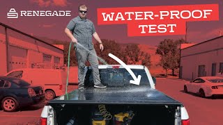 Does it Leak? Water Proof Test Of The Renegade Tonneau Cover.