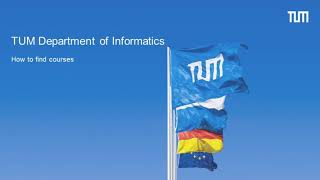 Exchange studies: How to find courses at TUM Informatics