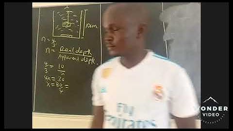 Refractive Index in terms of Real and Apparent Depth