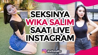 Seksinya Wika Salim Saat Live Instagram 1