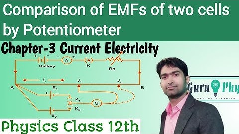 Comparison of emfs of two cells by using Potentiometer, Physics NCERT Chapter-03, Lecture-3.6#2