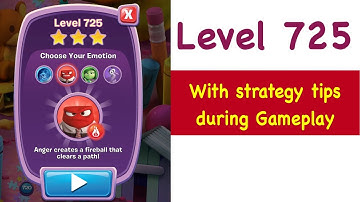 Inside Out Thought Bubbles - Level 725 - Tips and Strategy Gameplay Walkthrough No Boosters
