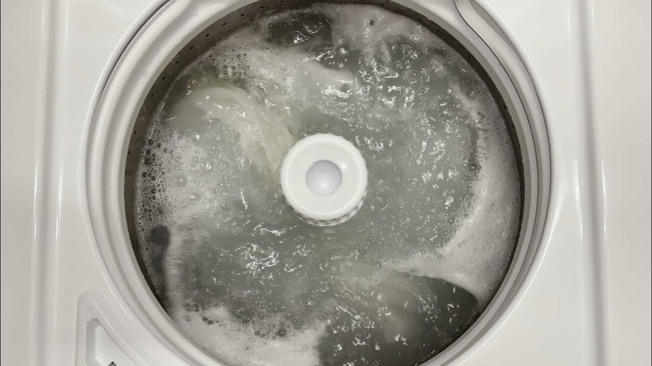 SPEED QUEEN TC5 *Short* Mattress Protector on Rinse Cycle YouTube