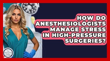How Do Anesthesiologists Manage Stress In High-pressure Surgeries? - The Operating Table