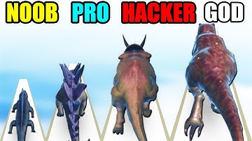 NOOB vs PRO vs HACKER vs GOD in Dino Run 3D