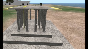 OpenSimulator modeling with primitives - Greek temple_06_Cella_inner_walls.avi