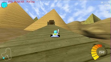 SuperTuxKart 0.8.1 Shifting Sands 2 times slow motion