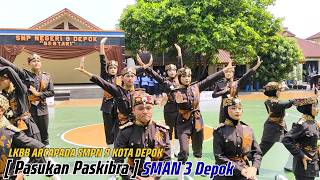 ⭐PERFORMANCE⭐ SMAN 3 Depok Flag Hoisting Team at the ARCAPADA Drill Competition at SMPN 9 Depok City