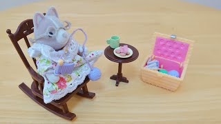 シルバニアファミリー おばあちゃん編みものセット  Sylvanian Families ミニチュア