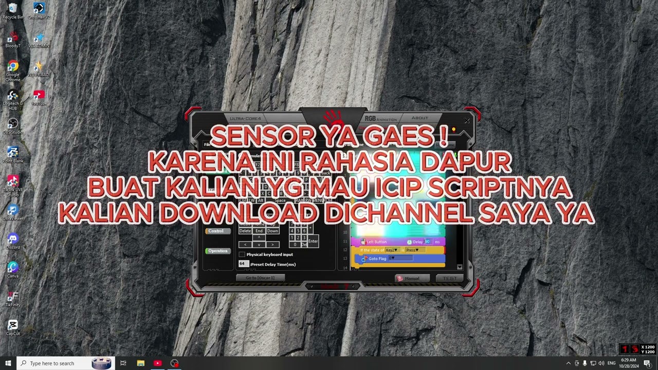 CARA SETTING MOUSE BLOODY BY XK PROJECT