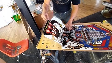 Superelectric Pinball Playfield Overlay Installation