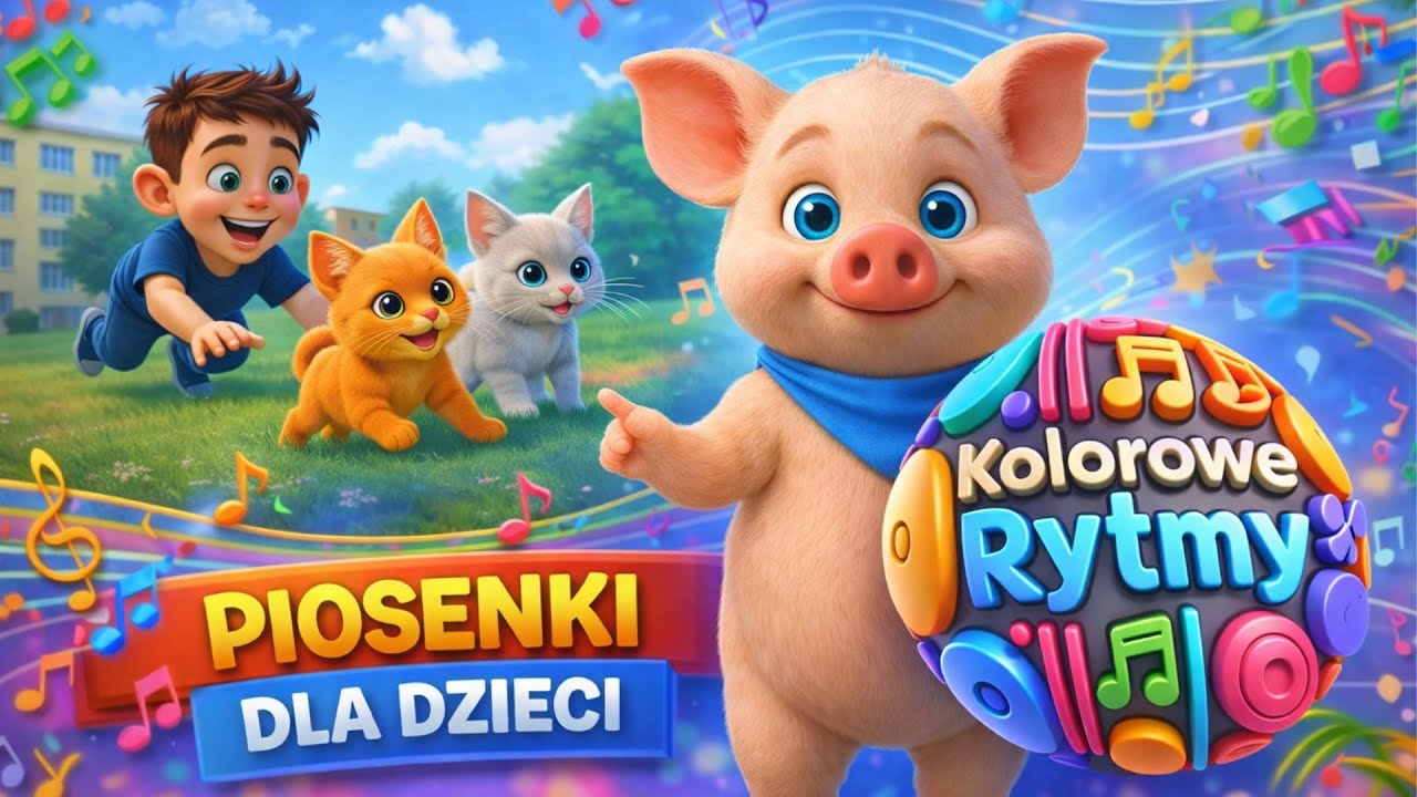 Mix piosenki dla dzieci od Chrumcia - KOLOROWE RYTMY
