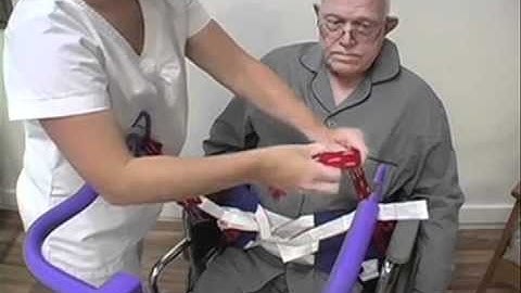 Transfer from chair to bed - Standing transfer with crossed straps.mov