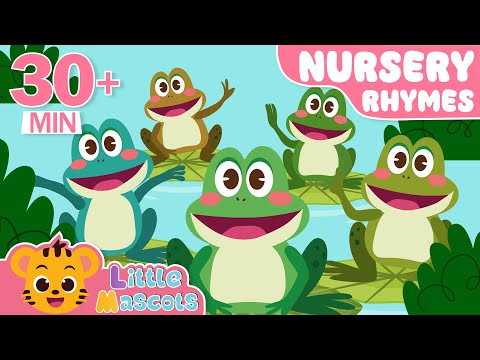 Five Little Speckled Frogs + Finger Family + more Little Mascots Nursery Rhymes & Kids Songs