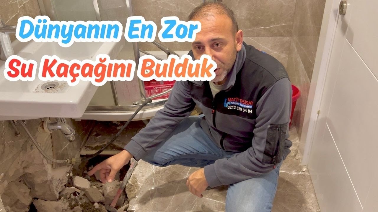 Pimaş borusundaki su kaçağını tespit edip onarımını yaptık