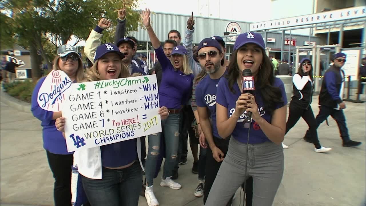 Fans Love LA - Go Dodgers in Game 7 of the World Series