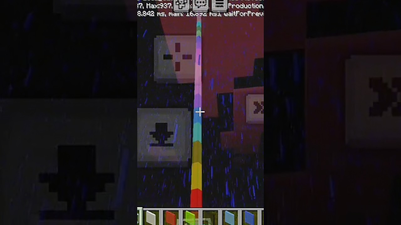 Rainbow Beacon in Minecraft 🌈 | Multi Color Light Show 