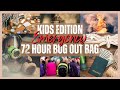 KIDS EDITION! 72 HOUR EMERGENCY BUG OUT BAGS | HOW TO PREPARE YOUR FAMILY GO KITS