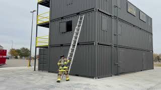 Yukon Fire 24 Foot Ladder Deployment
