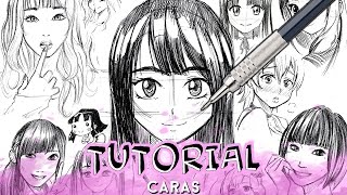 How to draw anime/manga faces step by step - YouTube
