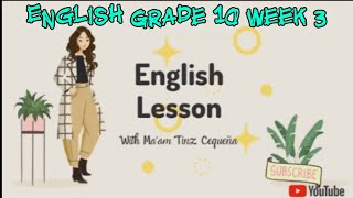 Plot,Setting and Characterization |English Grade 10 | Week 3 | First Quarter