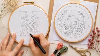 2 Easy Ways I Transfer Embroidery Designs onto Fabric