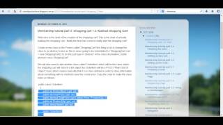 Membership tutorial part 3 Shopping cart 1 3 Abstract Shopping Cart