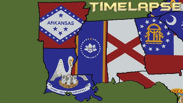 Deep South - Minecraft US State Flag Map [Part 8]