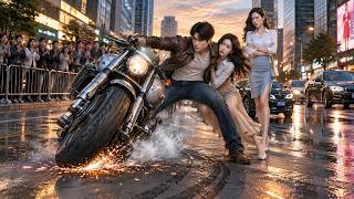Poor guy saves heiress from motorcycle!Jealous ceo wants marriage—He's dragon lord,billion gift