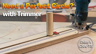 Adjustable Circle Cutting Jig for Trimmer MUST HAVE [woodworks]