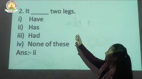 DAV SCHOOL TUTORIALS CLASS 1 ENGLISH CHAPTER 3 GRAMMAR CHAPTER 13 REVISION MCQ BY SUSHMITA MISS