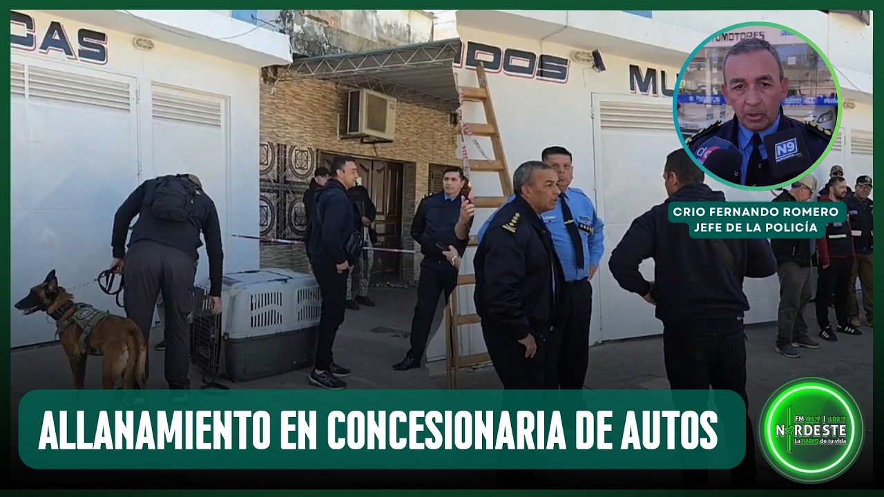 ►Narcotráfico: allanaron reconocida concesionaria en Resistencia