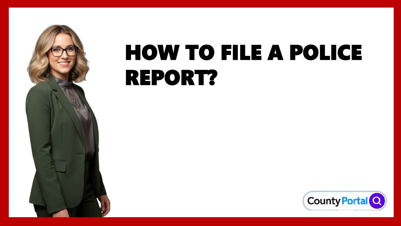 How To File A Police Report?