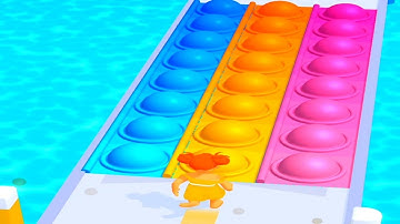 Pop It Run 🌈👉🌈 Gameplay Walkthrough Max Level Latest Update Android,iOS