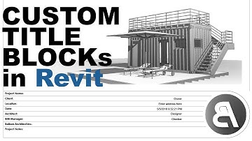 Title Blocks in Revit and Exporting to PDF
