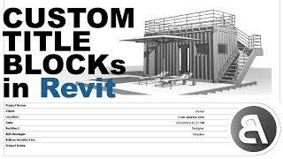 Title Blocks in Revit and Exporting to PDF