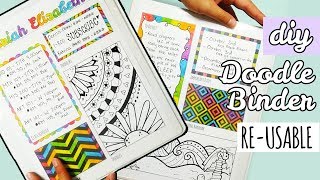 DIY Re-Usable Doodle Binder | Weird Back to School Supplies
