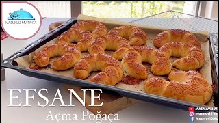 Bu Hamur Efsane Az Malzeme 🏅Puf Puf Tel Tel Açma Poğaça /Şekli Muhteşem*