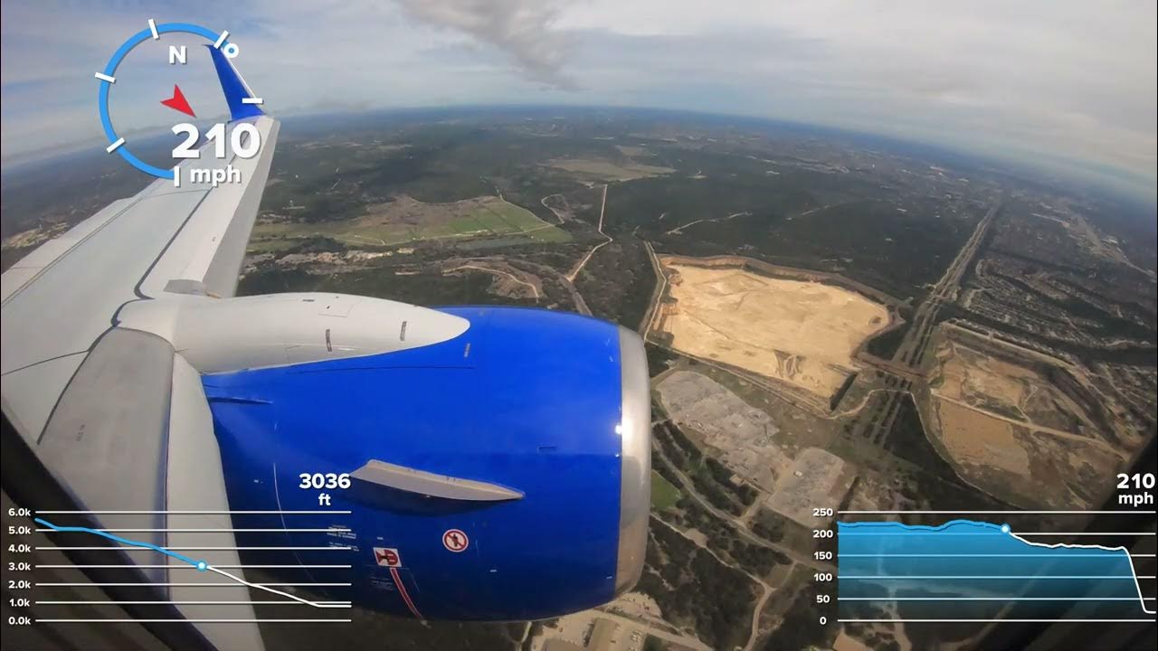 4K SEE The Landing Speed Of A 737 Approach And Landing Into San 4k-see-the-landing-speed-of-a-737-approach-and-landing-into-san