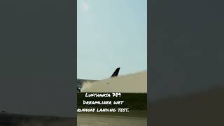 #lufthansa Dreamliner standing water runway test. #flightsimulator #p3dv5 #fsx