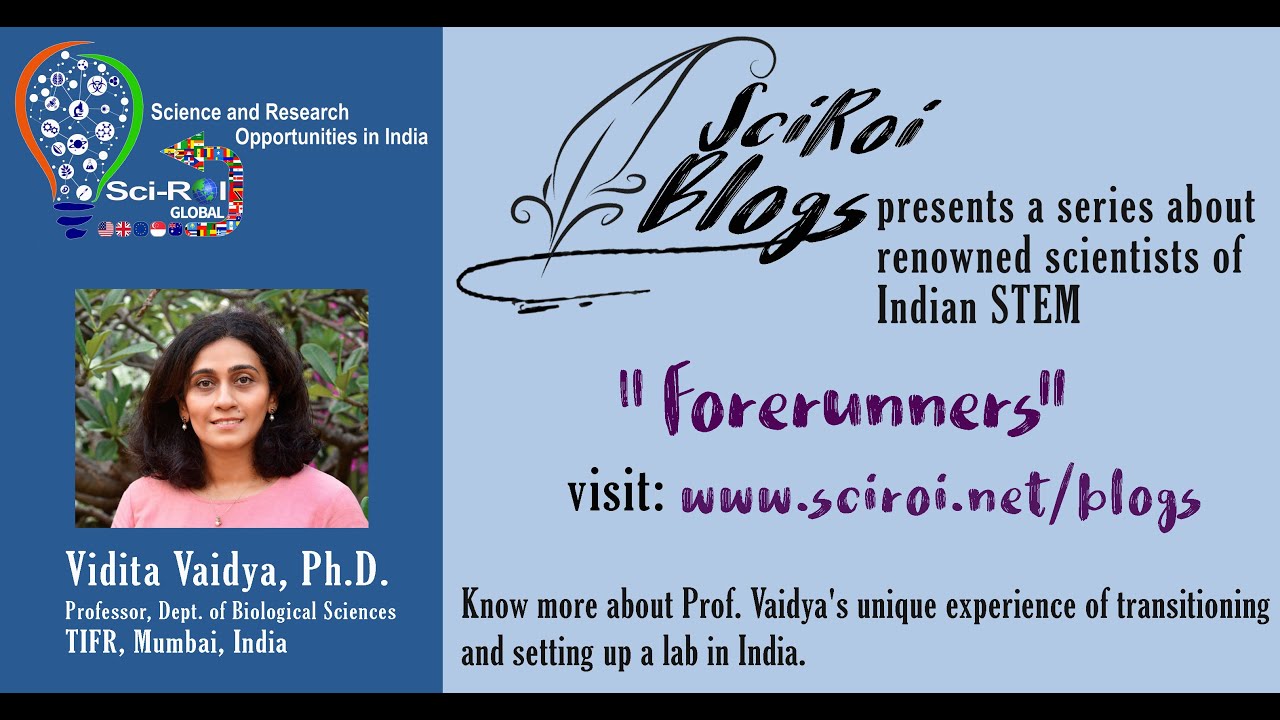 Forerunners of Indian STEM: Prof. Vidita Vaidya, TIFR
