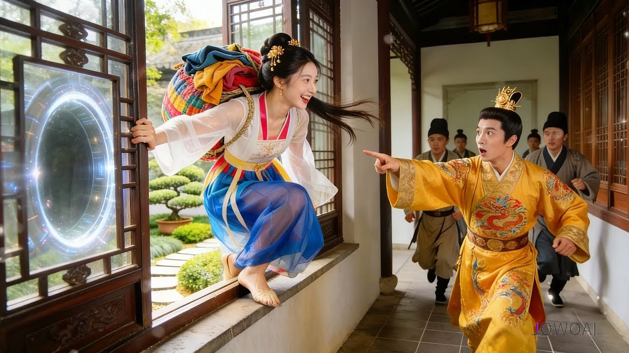 Ela Fugiu para o Século XXI, mas o Imperador Possessivo a Seguiu! Romance de Viagem no Tempo